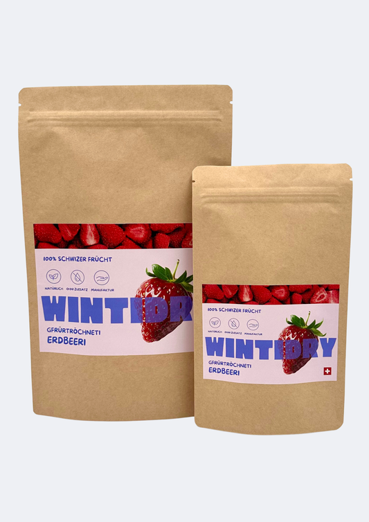 Schweizer Erdbeeren gefriergetrocknet
