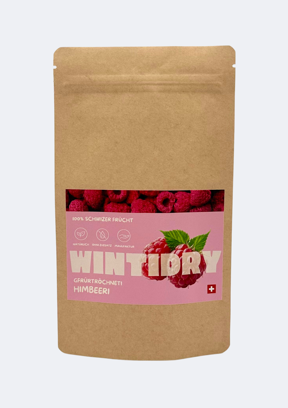 Schweizer Himbeeren gefriergetrocknet